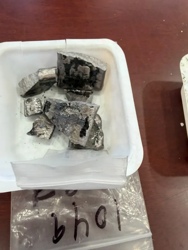 Metal ingot samples
