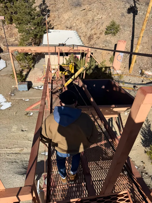 Mine structure site visit