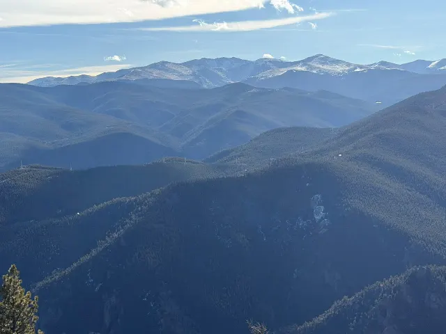 Mountain range view